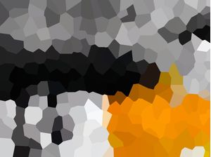 MOSAICO MODERNO ABSTRATO SÉRIE CORES TONS PRETO CINZA LARANJA OP 32