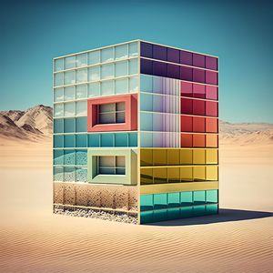 PRÉDIO CUBO DE ESPELHOS COLORIDOS