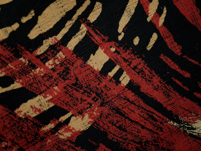 ABSTRATO PRETO E VERMELHO