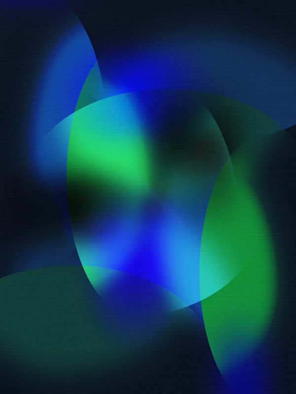 COLORFUL MISTY GRADIENT 15 - BLUE AND GREEN GRADIENT ART DESIGN