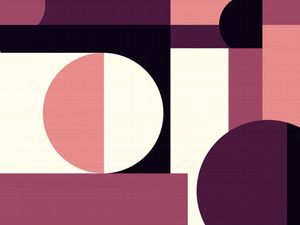 GEOMÉTRICO TEXTURA ABSTRATO ARTE SÉRIE TONS VINHO LARANJA PRETO OP 22