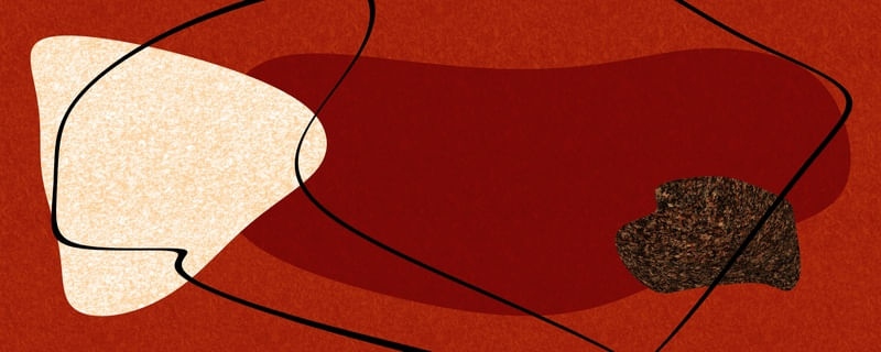 DETALHES E CONTORNOS MINIMALISTAS SÉRIE COR TONS VERMELHO MARROM OP 05