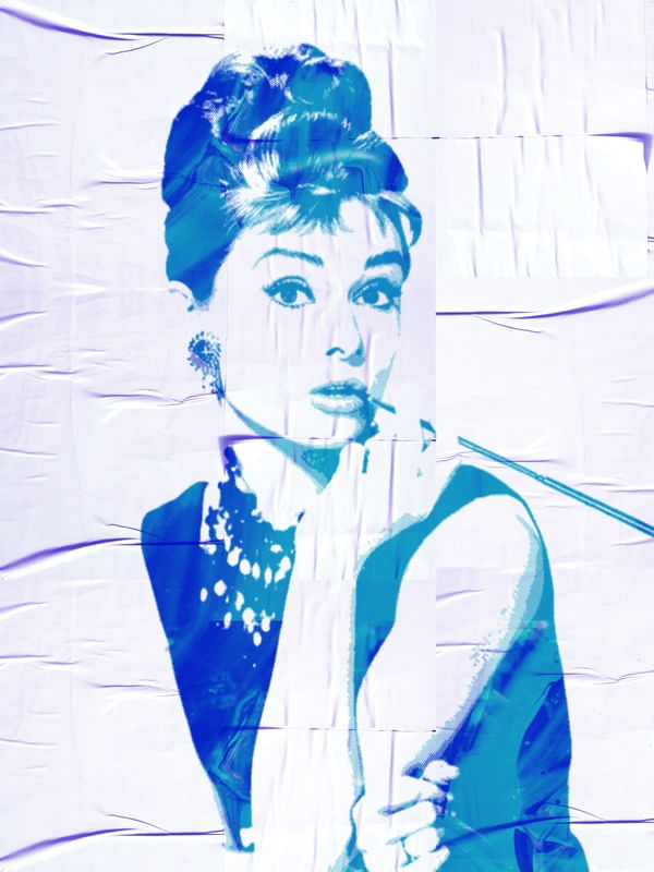 AUDREY HEPBURN POP ART PORTRAIT 6B