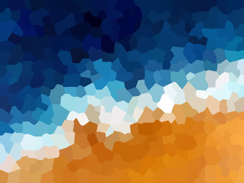 MOSAICO MODERNO ABSTRATO SÉRIE CORES TONS AZUL E AMARELO OP 33