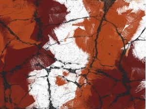 PINTURA E DETALHES ABSTRATOS SÉRIE CORES TONS VERMELHO LARANJA OP 16
