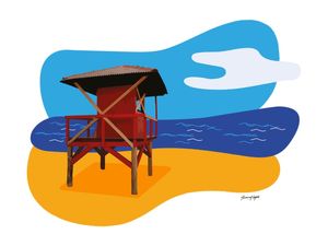 CASINHA DO SALVA-VIDAS - COLEÇÃO PRAIA