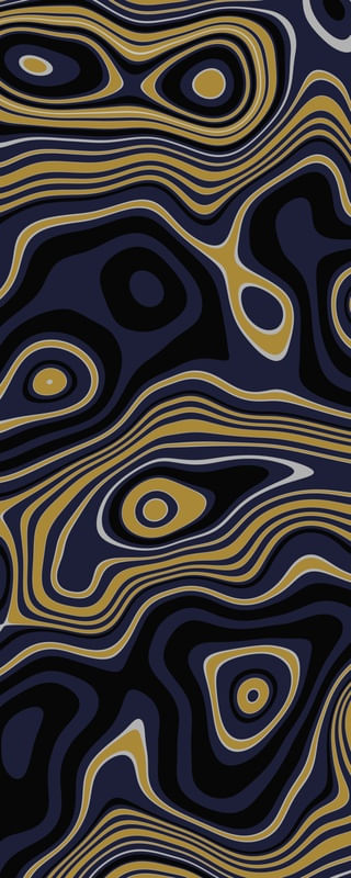 ONDAS AZUL E AMARELO II - PANORÂMICA VERTICAL