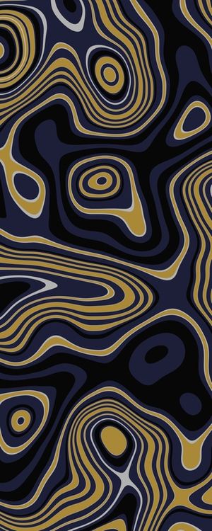 ONDAS AZUL E AMARELO II - PANORÂMICA VERTICAL 1