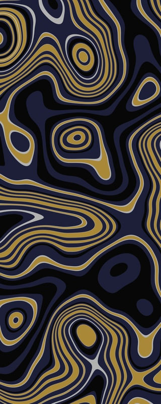 ONDAS AZUL E AMARELO II - PANORÂMICA VERTICAL 1