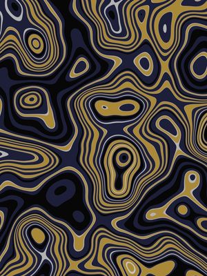 ONDAS AZUL E AMARELO II - RETRATO 2