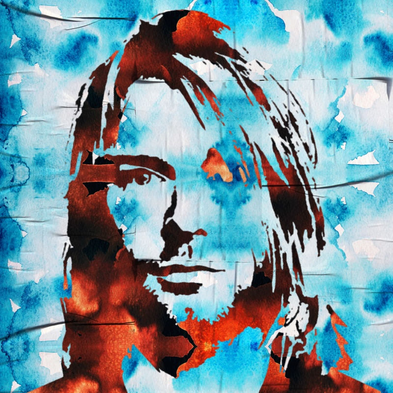 KURT COBAIN POP ART PORTRAIT 1
