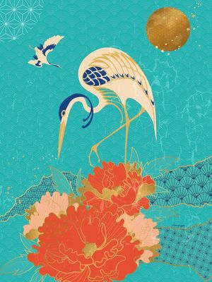 TSURU ENTRE FLORES