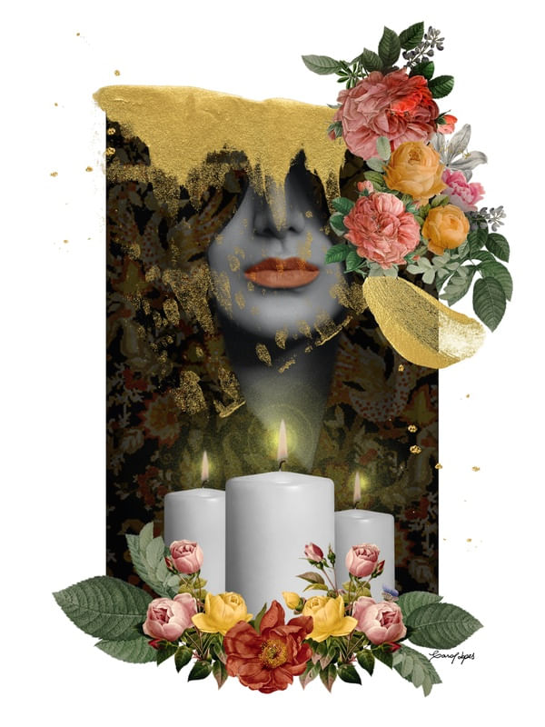 VELAS E FLORES