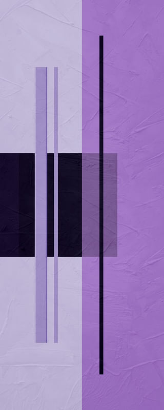 ARTE PANORAMICA CONTEMPORANEA COLORIDA DIGITAL LAVENDER - ABSTRATO GEOMETRICO - 720A3-PV