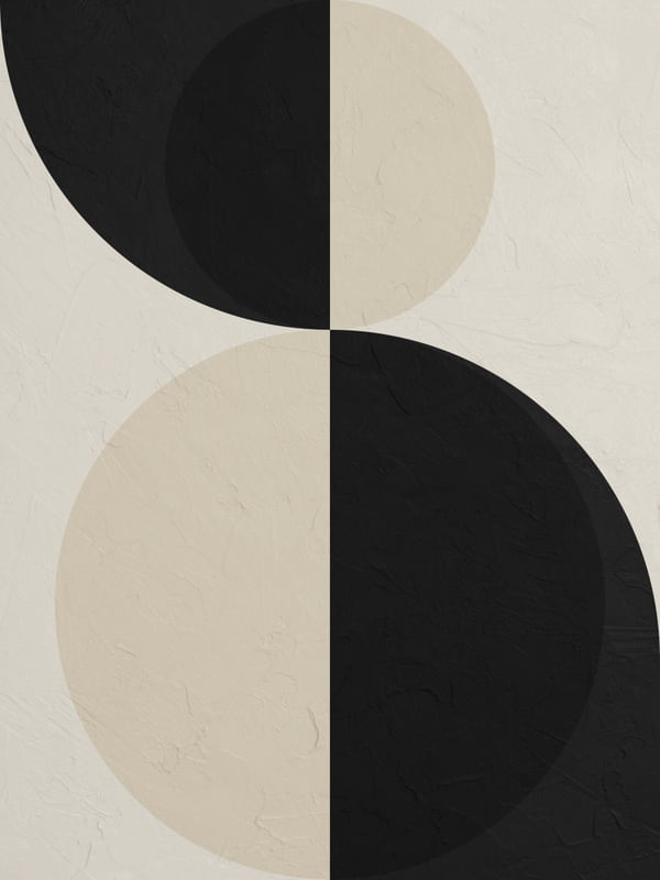 ARTE CONTEMPORANEA COLORIDA PRETO BEGE - ABSTRATO GEOMETRICO - 712A1