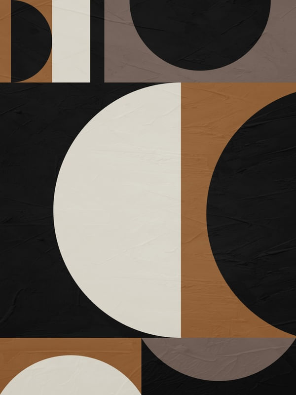 ARTE CONTEMPORANEA COLORIDA PRETO BEGE MARROM - ABSTRATO GEOMETRICO - 542A