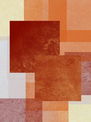 CORES E FORMAS ARTE TONS LARANJA VERMELHO OP 37
