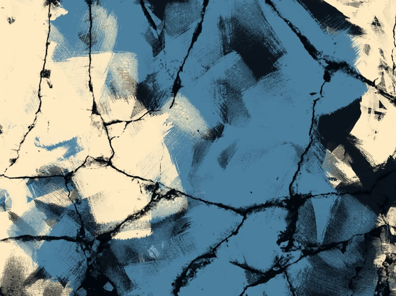 PINTURA E DETALHES ABSTRATOS SÉRIE CORES TONS AZUL PRETO BEGE OP 17