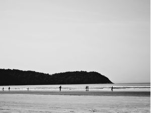 PRAIA PRETO E BRANCO LITORAL