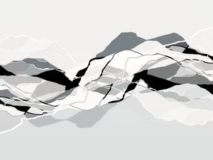 EARTH ECHOES 2 NEUTRO - ORGANICO FLUXO LINHAS ONDAS ELEGANTE MINIMALISTA SKETCH