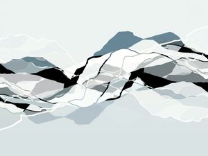 EARTH ECHOES 3 NEUTRO - ORGANICO FLUXO LINHAS ONDAS ELEGANTE MINIMALISTA SKETCH