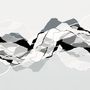 EARTH ECHOES 2 NEUTRO QUADRADO - ORGANICO FLUXO ONDAS ELEGANTE MINIMALISTA SKETCH