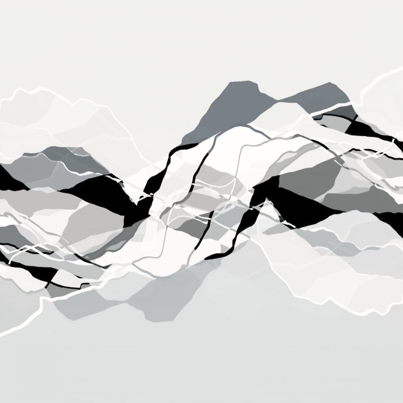 EARTH ECHOES 2 NEUTRO QUADRADO - ORGANICO FLUXO ONDAS ELEGANTE MINIMALISTA SKETCH