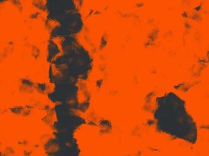 PINTURA MINIMALISTA CORES TONS DE LARANJA E CINZA OP 07