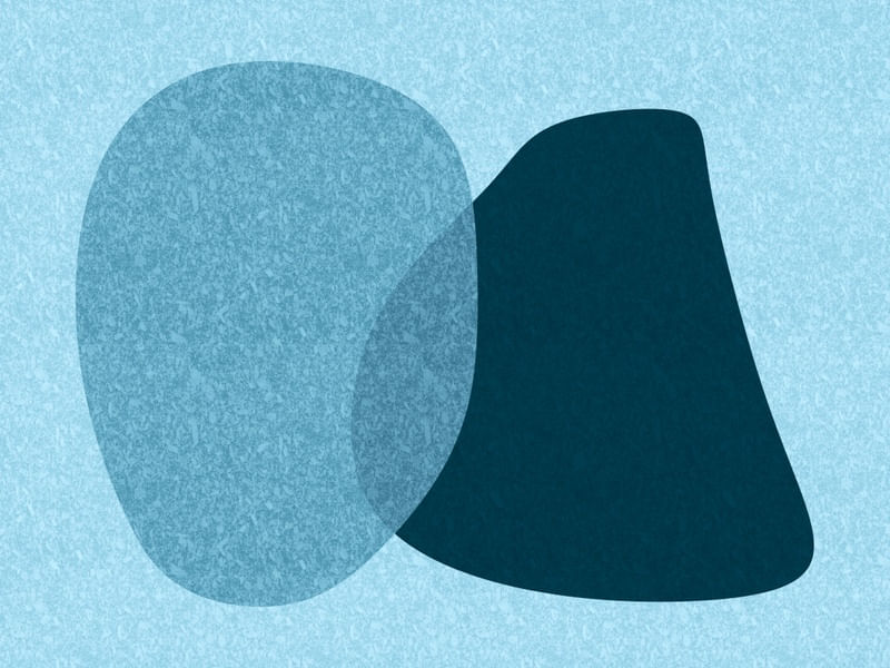 SIMPLE SHAPES ARTE SÉRIE CORES TONS DE AZUL OP 10
