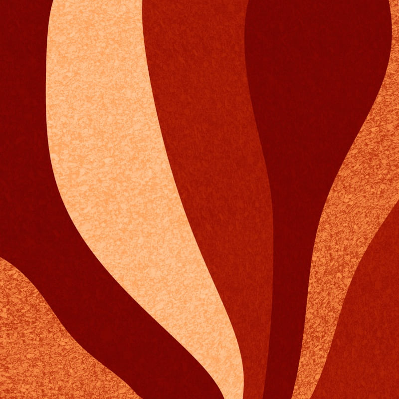 SIMPLE LEAVES ARTE SÉRIE CORES TONS VERMELHO LARANJA OP 09