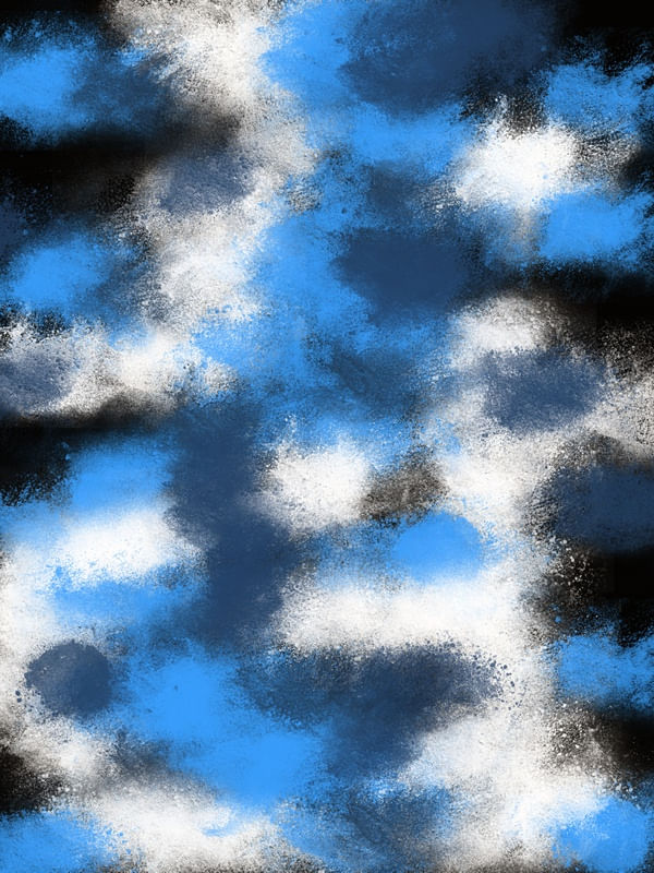 PINTURA EM TEXTURA ABSTRATA SÉRIE CORES TONS AZUL PRETO BRANCO OP 02