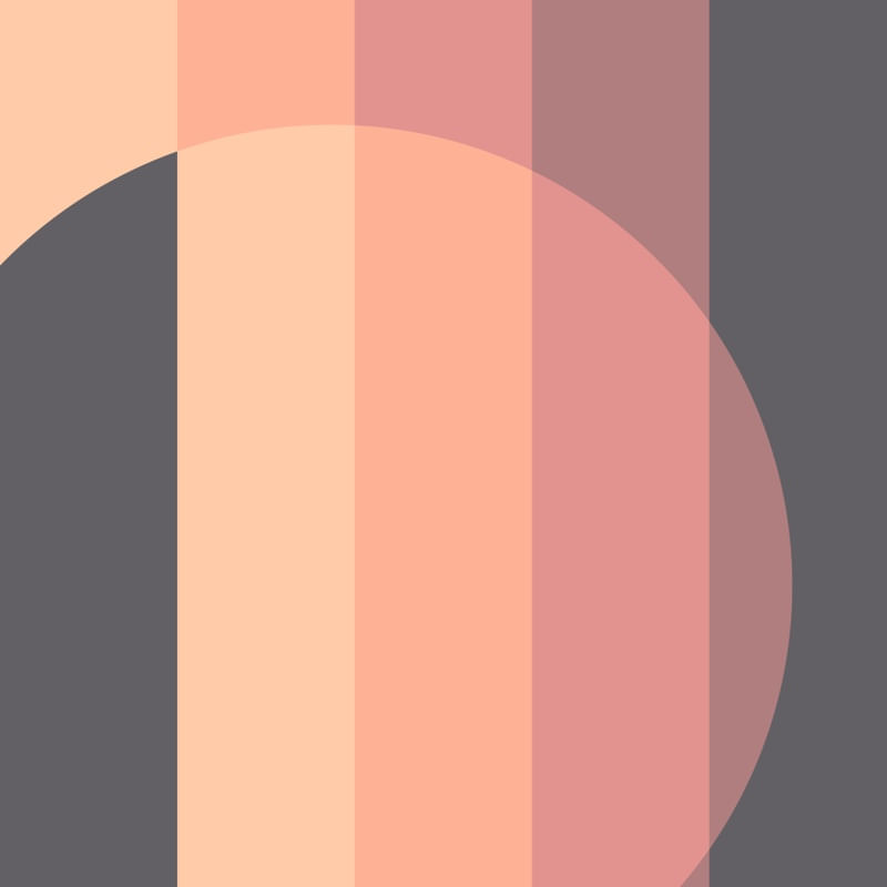 CÍRCULO GRADIENT SÉRIE TONS ROSA CORAL CINZA OP 37