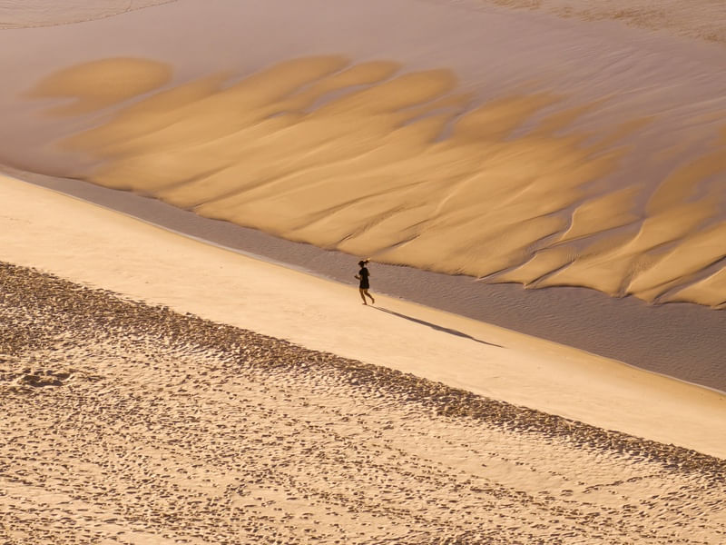 CORRIDA NA AREIA