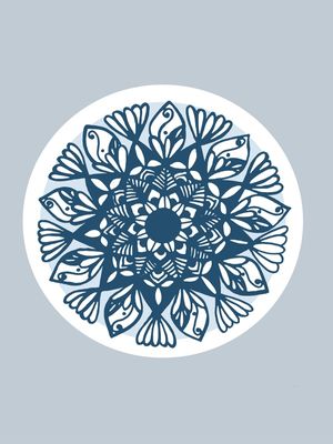 MANDALA AZUL MAR