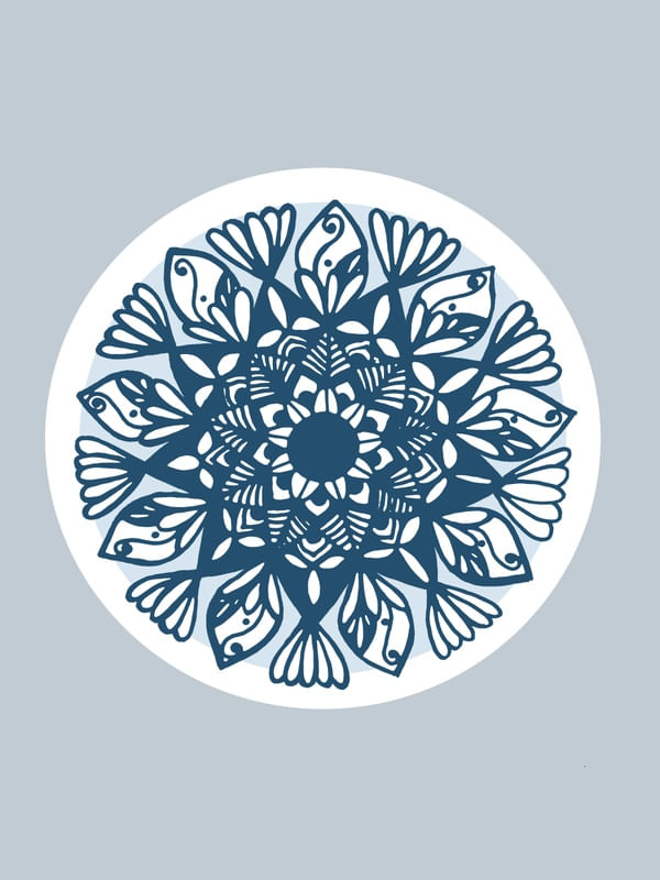 MANDALA AZUL MAR