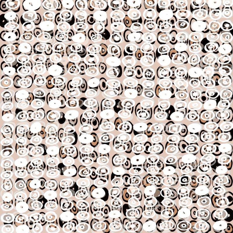 LOOP-D-LOOP 2 QUADRADO - NEUTRO BRANCO BEGE CIRCULOS GEOMETRICO ABSTRATO MODERNO SKETCH