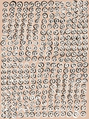 CIRCLES AND DOTS 1 BEGE - NEUTRO GEOMETRICO CIRCULOS SKETCH MINIMALISTA PADRONIZAR