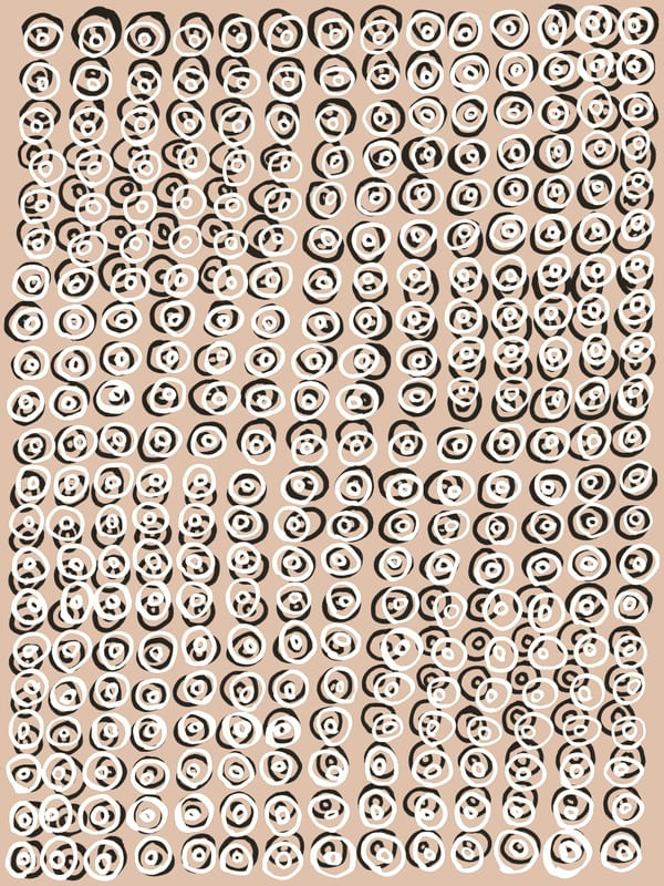 CIRCLES AND DOTS 1 BEGE - NEUTRO GEOMETRICO CIRCULOS SKETCH MINIMALISTA PADRONIZAR