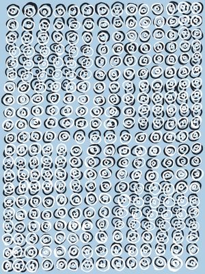 CIRCLES AND DOTS 2 AZUL - PASTEL GEOMETRICO CIRCULOS SKETCH MINIMALISTA PADRONIZAR