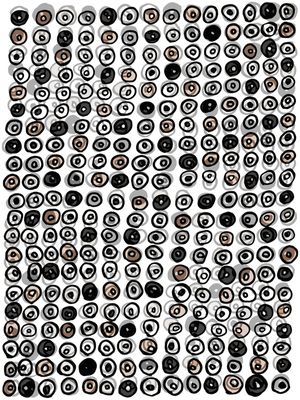 CIRCLES AND DOTS 9 NEUTRO SEPIA - GEOMETRICO CIRCULOS SKETCH MINIMALISTA PADRONIZAR
