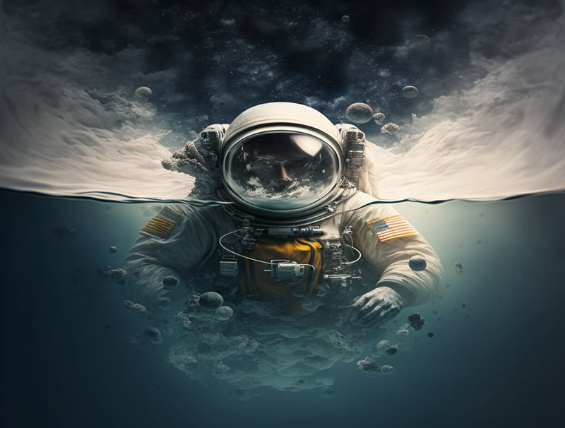 ASTRONAUTA AO MAR