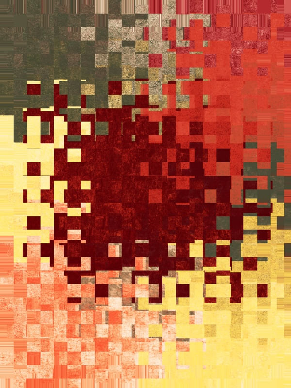 ESCALAS ABSTRATAS SÉRIE CORES TONS VINHO LARANJA VERDE OP 37