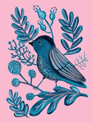 FOLK BLUE BIRD