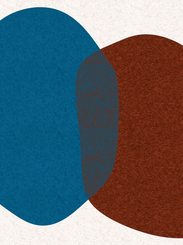 ARTE CONTORNOS MINIMALISTAS SÉRIE CORES TONS AZUL E MARROM OP 31