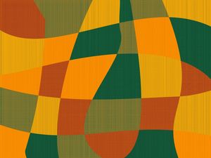 RETALHOS ABSTRATOS TEXTURAS SÉRIE CORES TONS LARANJA E VERDE OP 31