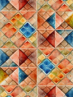 SÉRIE LADRILHOS - AQUARELADOS III