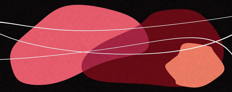 DETALHES E CONTORNOS MINIMALISTAS SÉRIE COR TONS VERMELHO ROSA PRETO OP 09