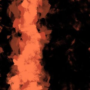 PINTURA MINIMALISTA CORES TONS DE MARROM E LARANJA OP 09