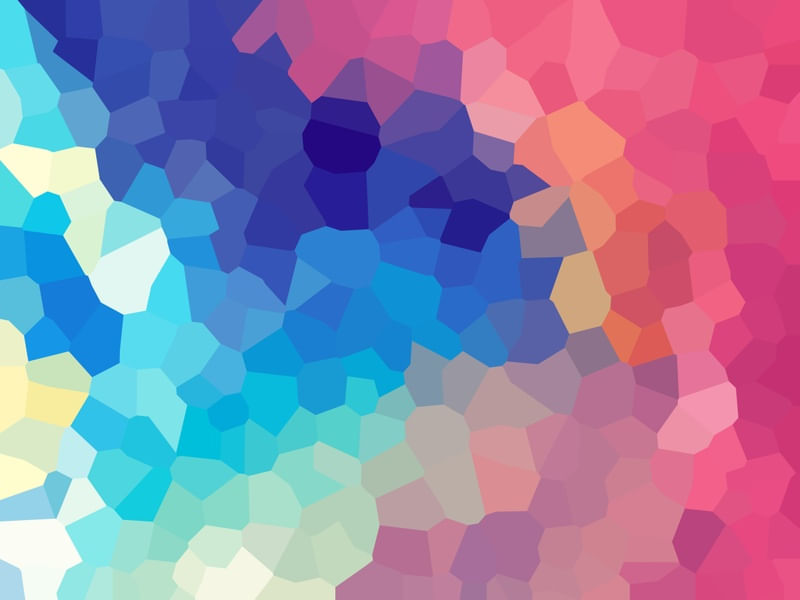 MOSAICO MODERNO ABSTRATO SÉRIE CORES TONS AZUL E ROSA OP 37