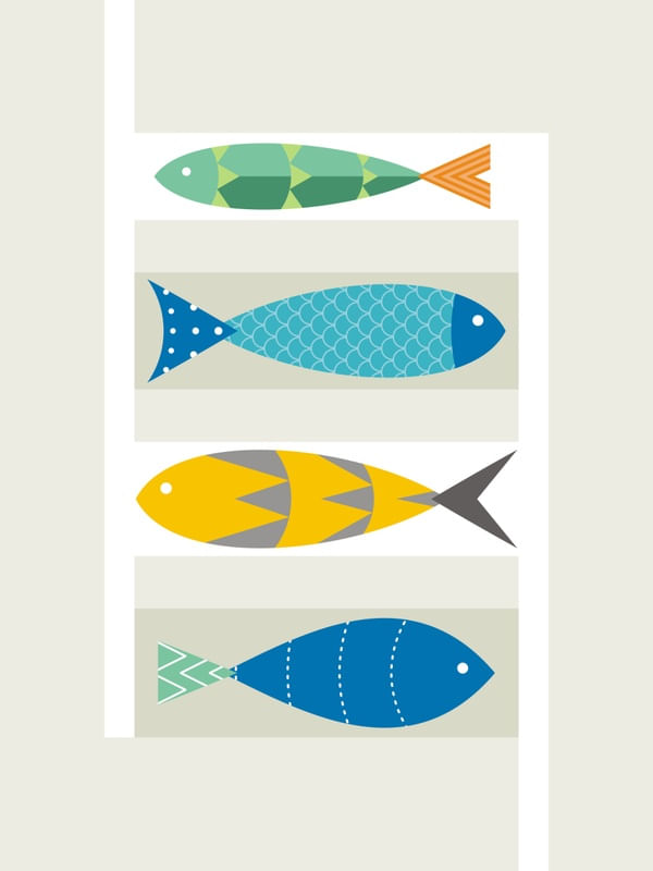 PEIXES COLORIDOS - BOHO
